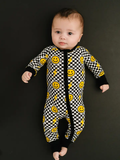 Black Bolt Check Bamboo Sleeper