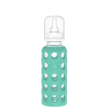 9oz Glass Baby Bottle - Stage 2 Nipple, Stopper, and Cap