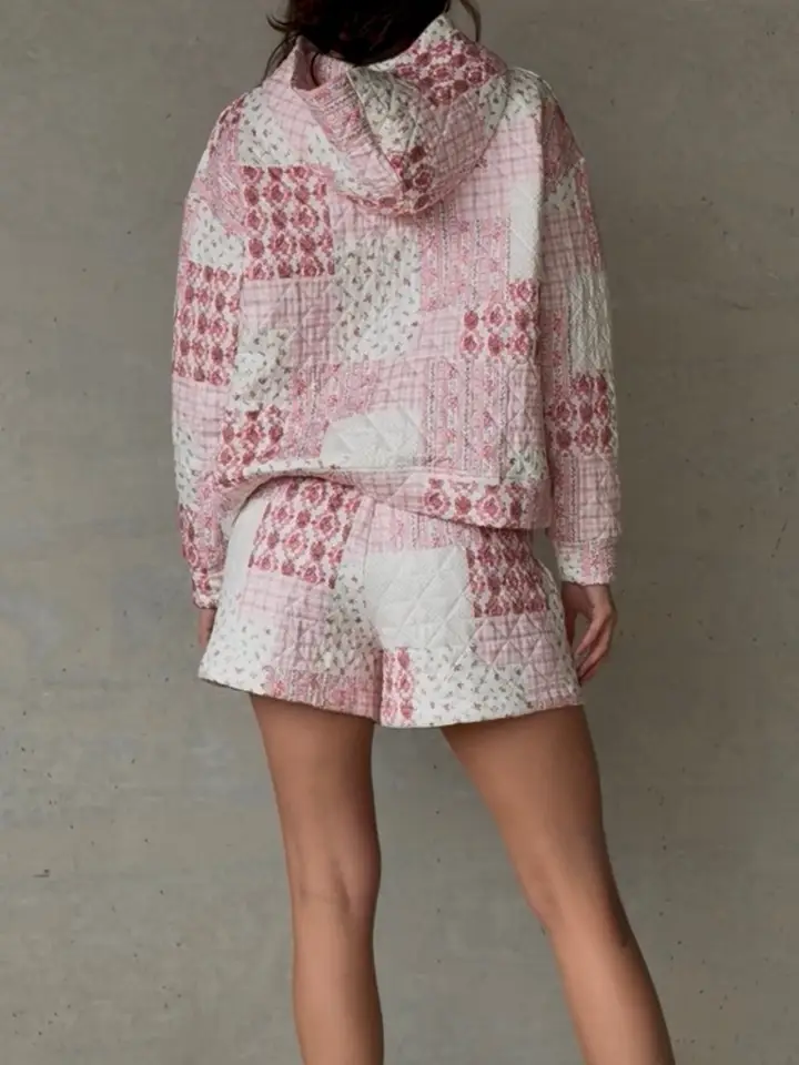 Addie Mae Hoodie and Shorts Set- Medium