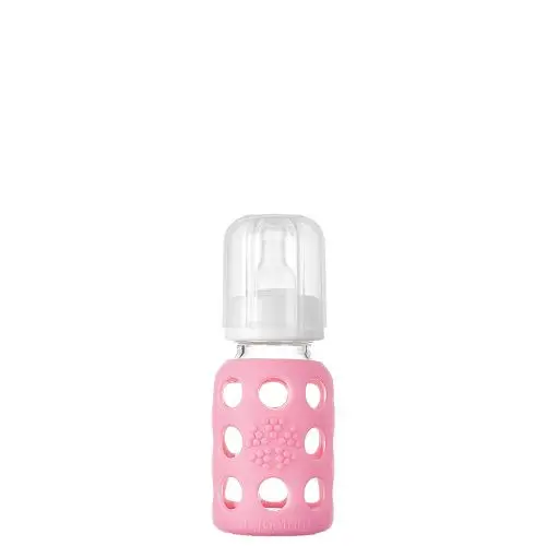4oz Glass Baby Bottle - Stage 1 Nipple, Stopper, and Cap