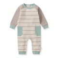 Burt's Bees Baby- Basic Stripe Baby Boy Jumpsuit- Organic Cotten- Newborn