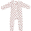 Football / Organic Pointelle 2-Way Zip Romper