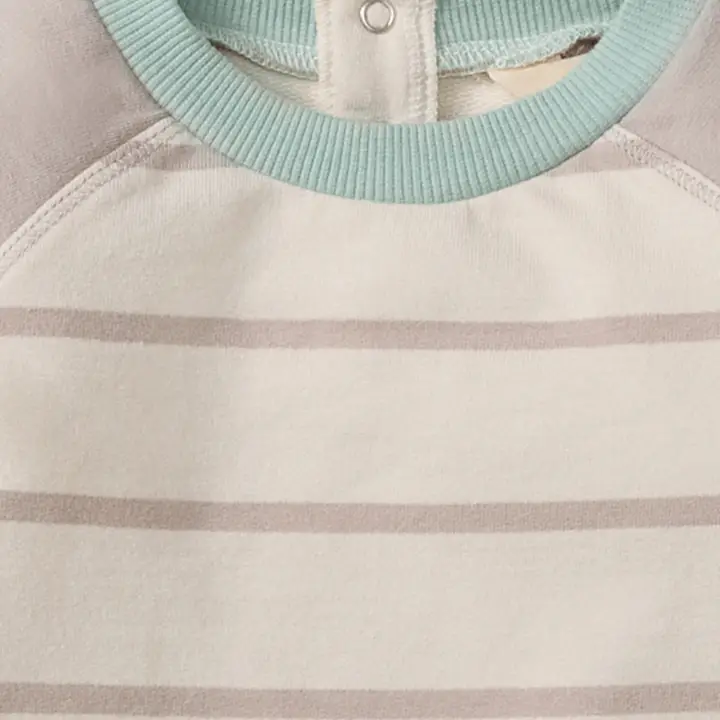 Burt's Bees Baby- Basic Stripe Baby Boy Jumpsuit- Organic Cotten- Newborn