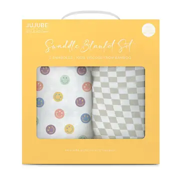 Swaddle Blanket Set Happy Baby Vibes