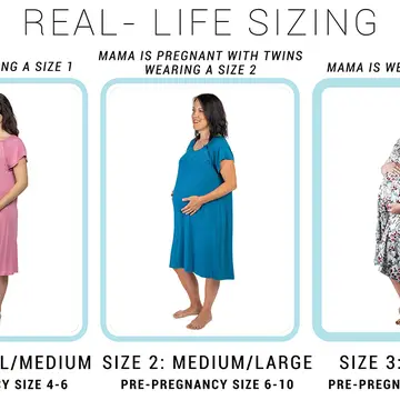 Black Maternity Mommy Labor and Delivery/ Nursing Gown