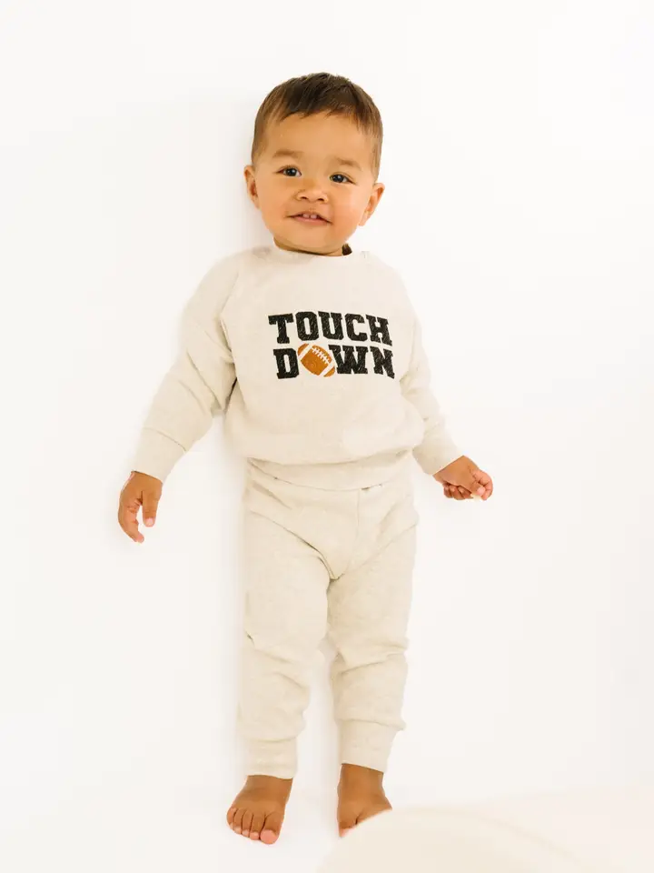 Touchdown Embroidered Crewneck Set 6-12M
