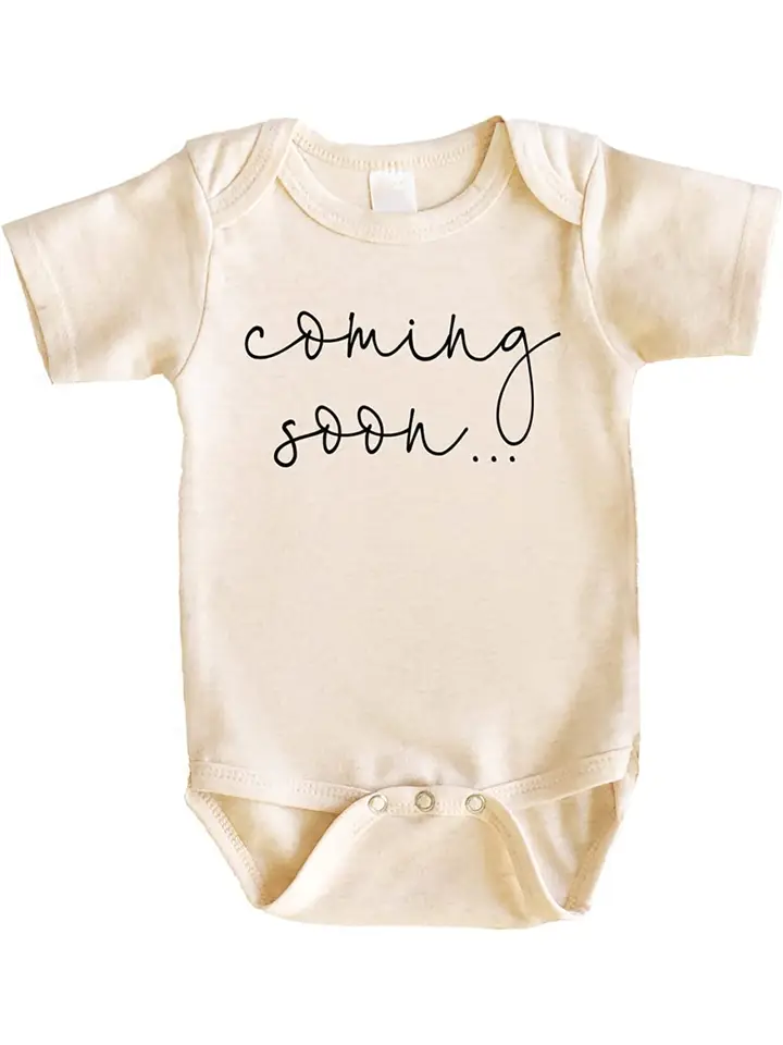 Pregnancy Announcement Onesie – Coming Soon Baby Bodysuit 0-3m